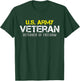 U.S. Army Proud Army Veteran Vintage T-Shirt - T-Shirt | Forest