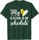 Full Schedule & Heart Proud Volleyball Softball Player Mom T-Shirt - T-Shirt | Forest