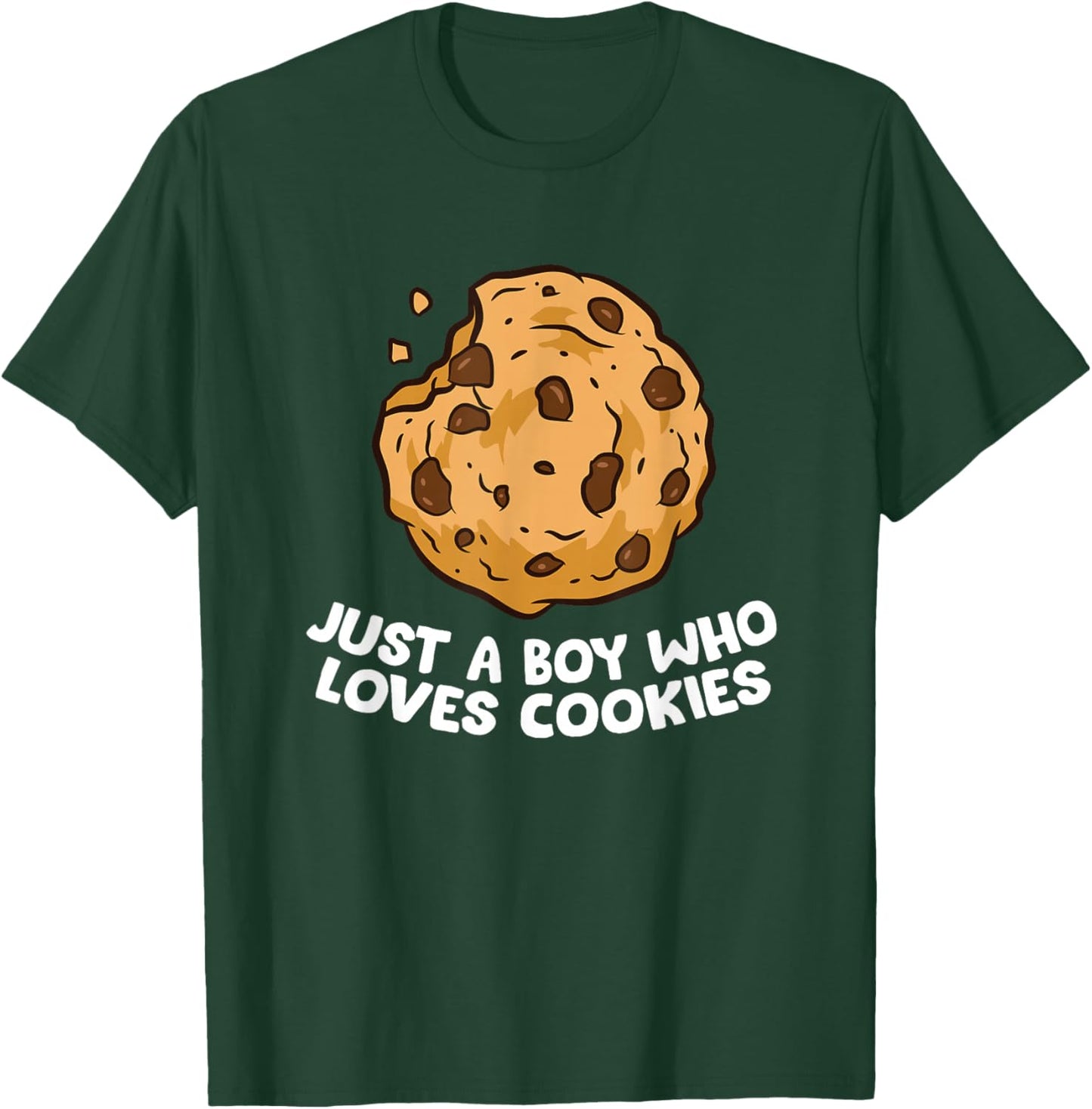 Just a Boy Who Loves Cookies Christmas Cookies T-Shirt - T-Shirt | Forest