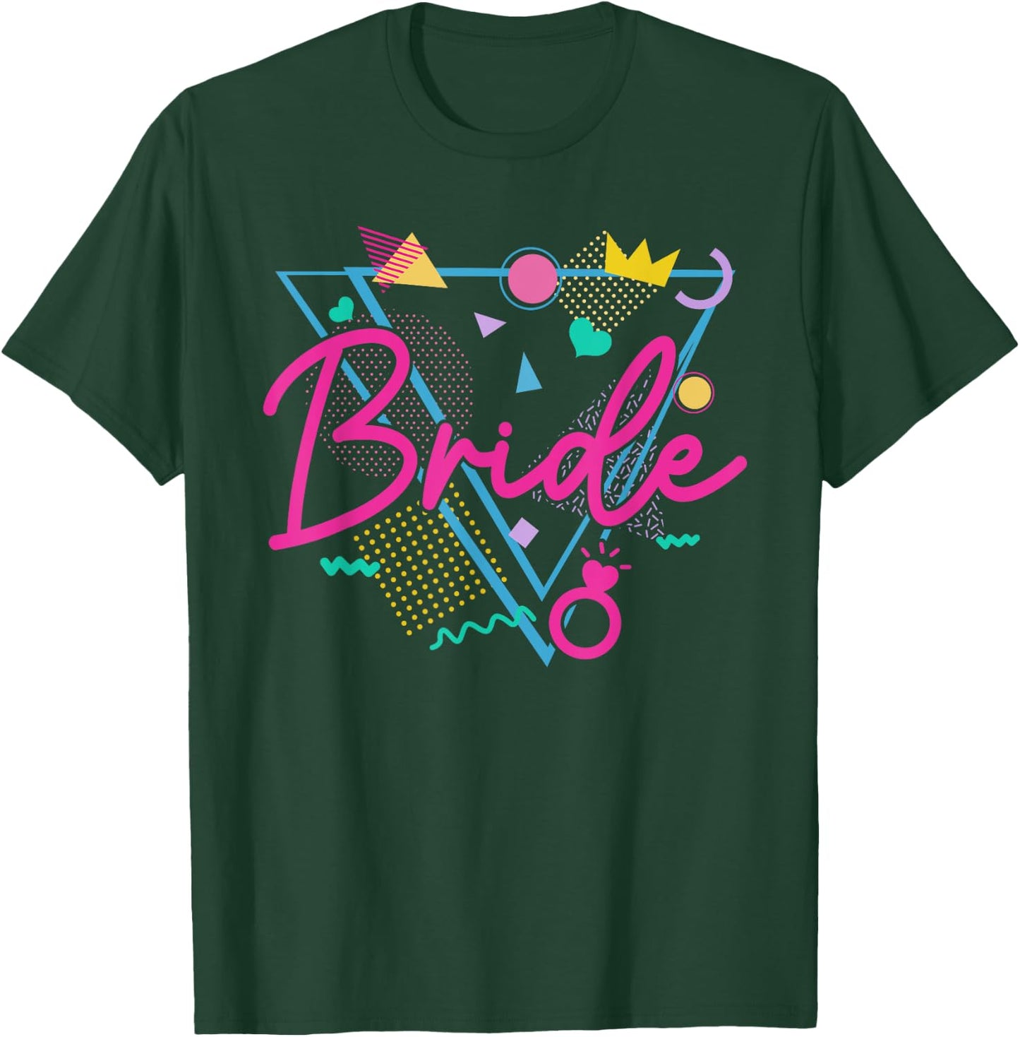 Retro 90s Bride Bachelorette Party Team Bride of the 90s T-Shirt - T-Shirt | Forest