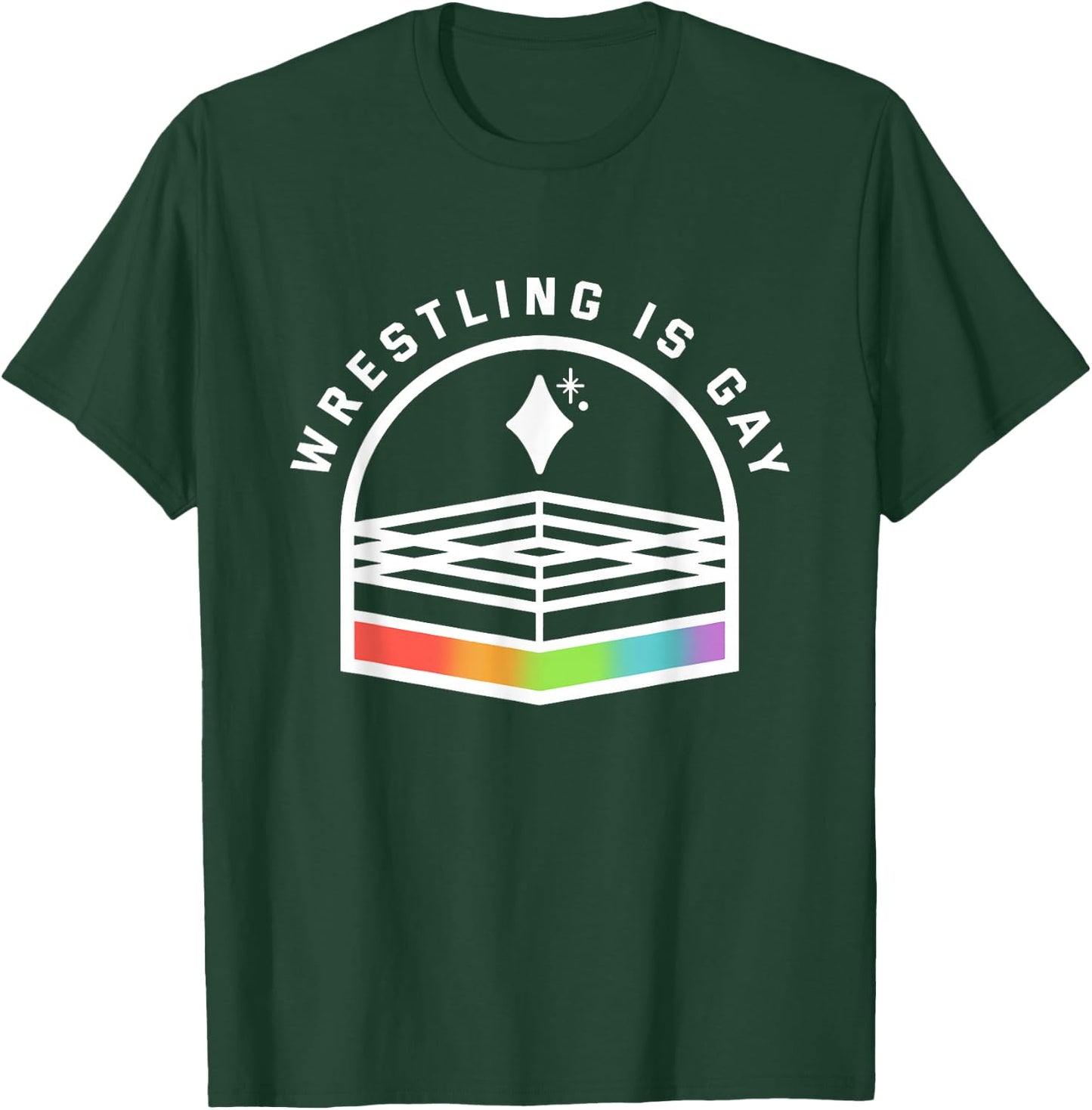 Wrestling Is Gay Funny Gay LGBT T-Shirt - T-Shirt | Forest