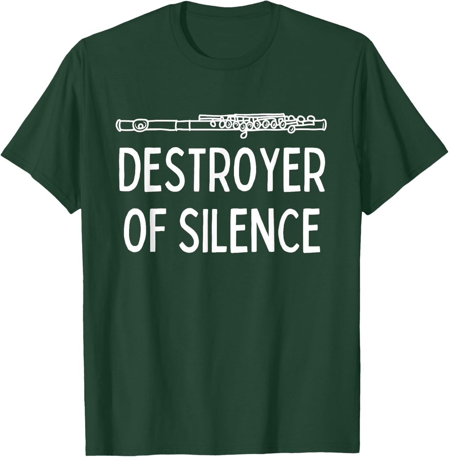 Best Flute Player Band Music Flautist Funny Flute T-Shirt - T-Shirt | Forest