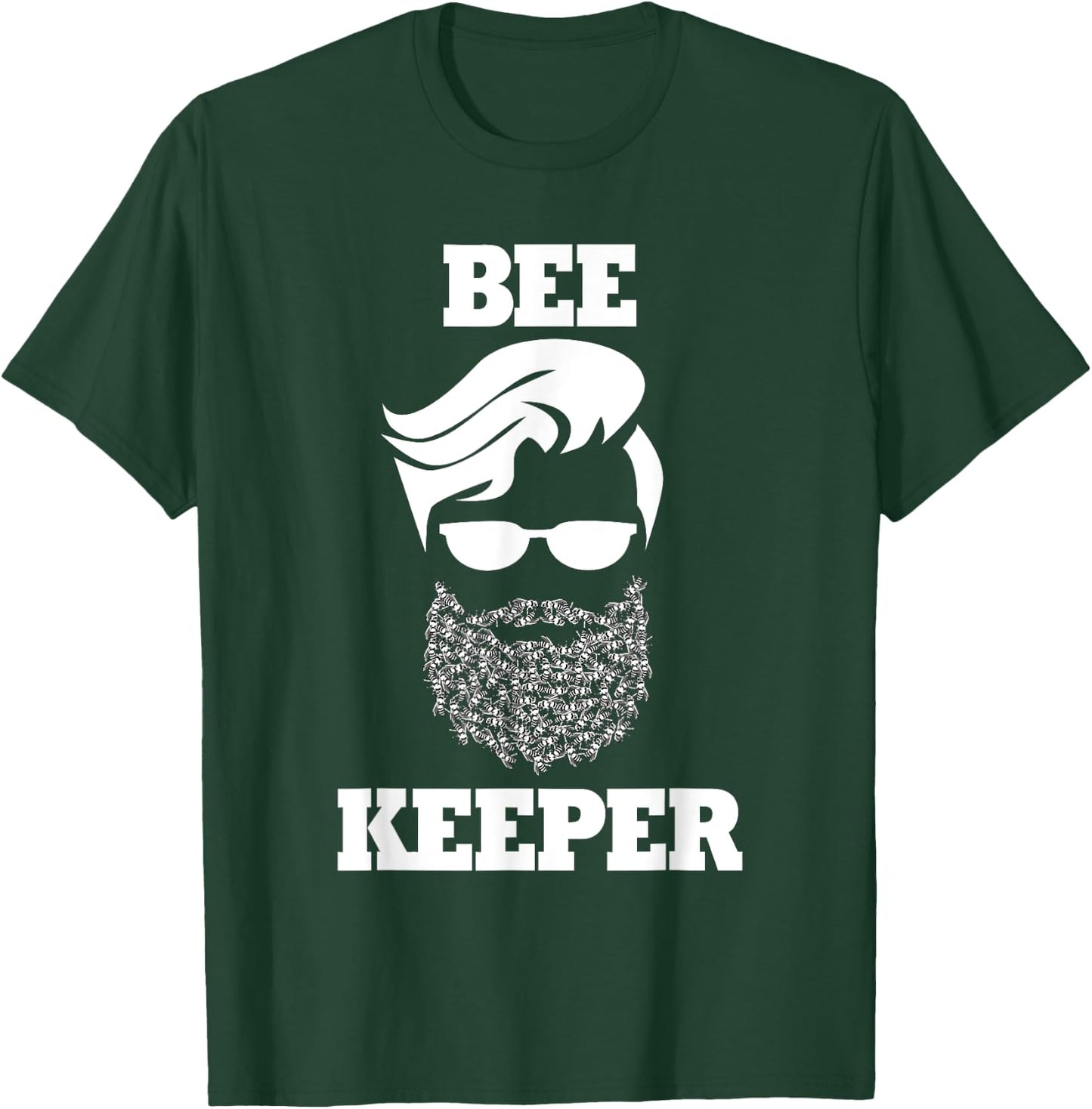 Beekeeper bee keeper funny bees beard T-Shirt - T-Shirt | Forest