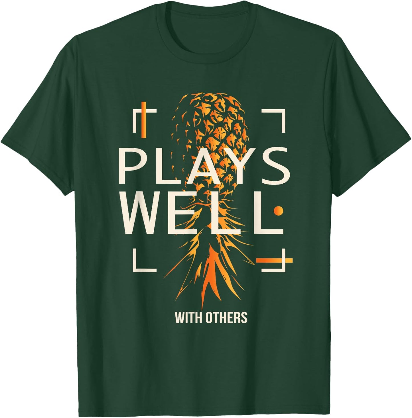 Cool Swingers Lifestyle Funny Upside Down Pineapple T-Shirt - T-Shirt | Forest