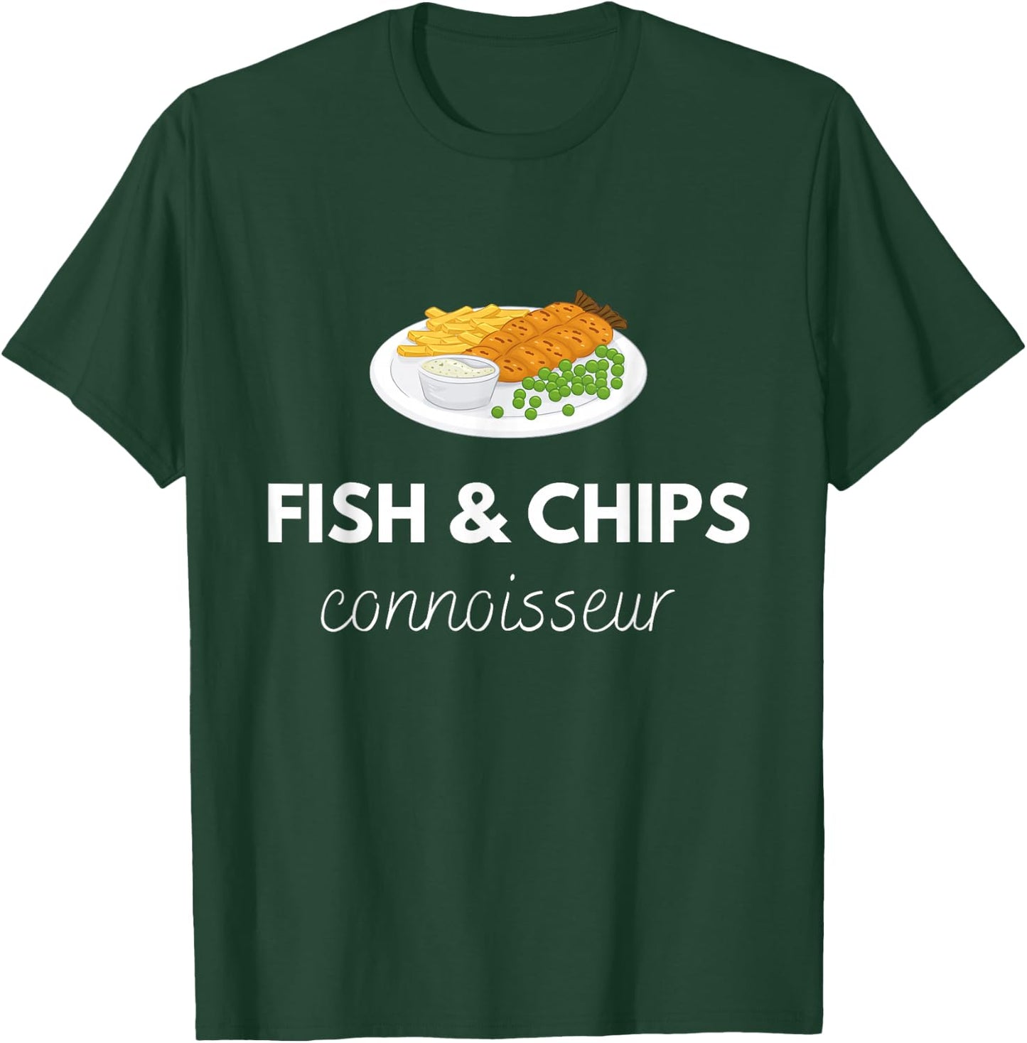 Fish and Chips Connoisseur T-Shirt - T-Shirt | Forest