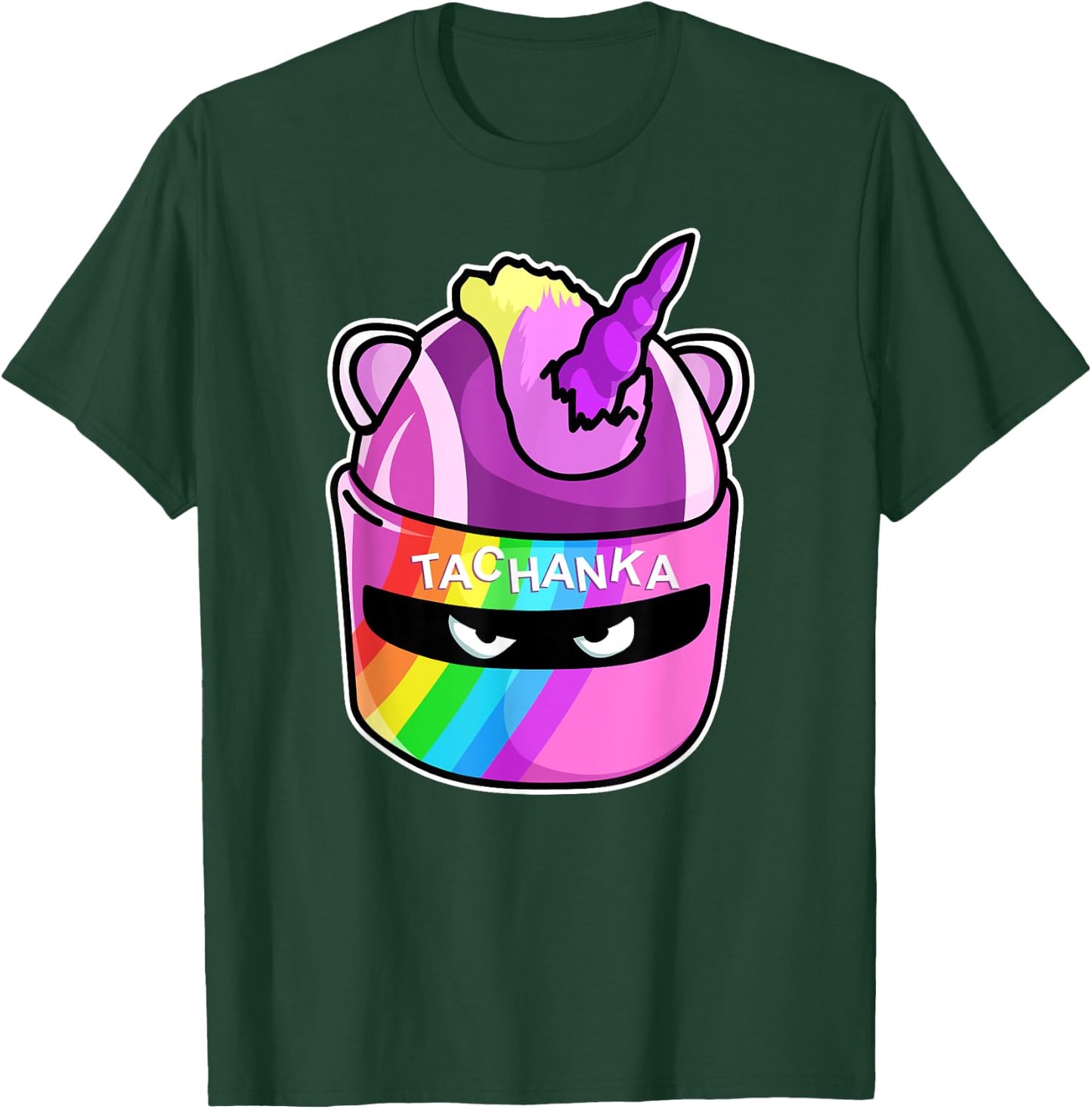Komodo Designs Lord Tachanka Unicorn Cartoon Christmas - Black, Small, Classic Fit, , Short Sleeve T-Shirt - T-Shirt | Forest