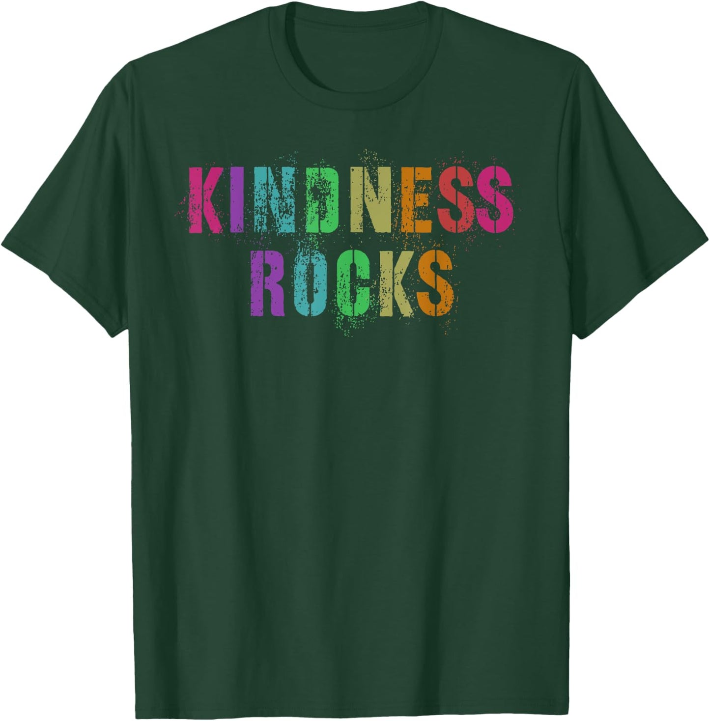 Vintage KINDNESS ROCKS Kind Rolling Back Be Good Teacher Men Women Kids T-Shirt - T-Shirt | Forest