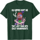 Funny Old Smoking Hippies Yoga Hippie Design Old Hippies Don't Die They Just Fade Into Crazy Grandparents T-Shirt - T-Shirt | Forest