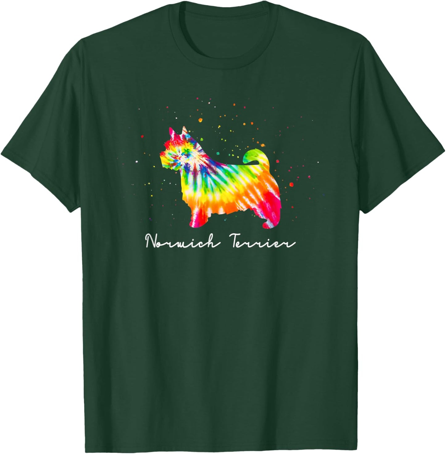 Colorful Norwich Terrier Dog Mom Gifts Norwich Terrier Men Women Kids T-Shirt - T-Shirt | Forest