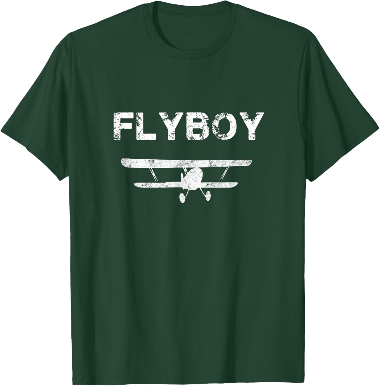 Flyboy Airplane Pilot T-Shirt - T-Shirt | Forest