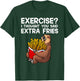 French Fries Lover Sloth Women Extra Fries Potatoes T-Shirt - T-Shirt | Forest