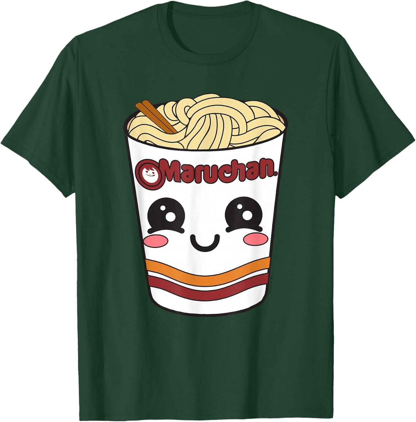 Maruchan Cute Ramen Noodle Cup Face Small T-Shirt - T-Shirt | Forest