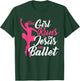 This Girl Runs On Jesus And Ballet - Barre Ballerina Chassé T-Shirt - T-Shirt | Forest