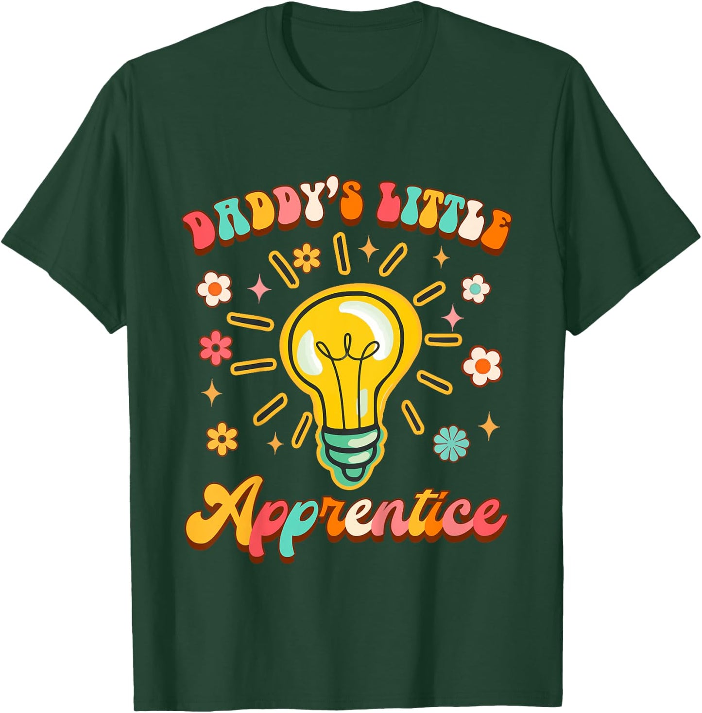 Kids Electrician Lineman Daddy & Me Daddy's Little Apprentice T-Shirt - T-Shirt | Forest