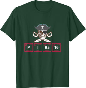 Funny Pirate Periodic Table Chemistry Fun T-Shirt - T-Shirt | Forest