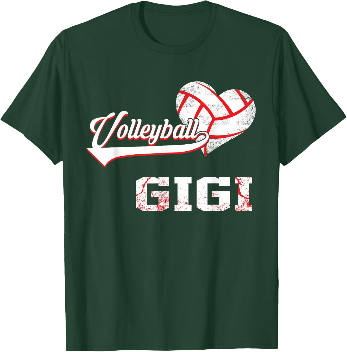 Family Volleyball Player Gifts Volleyball Gigi T-Shirt - T-Shirt | Forest