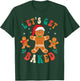 Groovy Let's Get Baked Gingerbread Christmas Cookie Baking T-Shirt - T-Shirt | Forest
