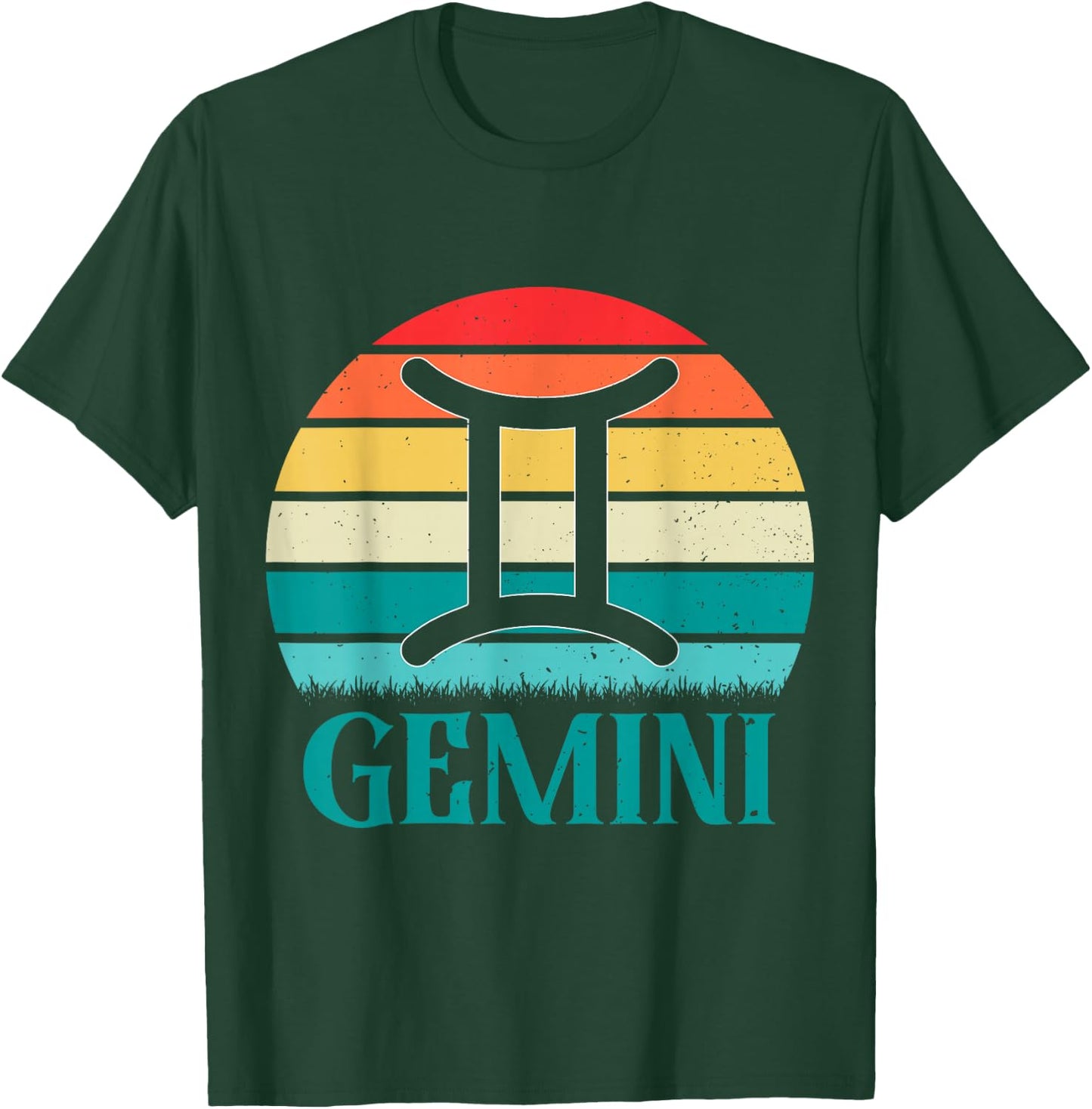 Gemini Sunset | Zodiac Sign T-Shirt - T-Shirt | Forest