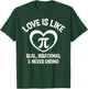 Love Is Like Pi Shirt Math Lover Pi Day Men Women Gift T-Shirt - T-Shirt | Forest