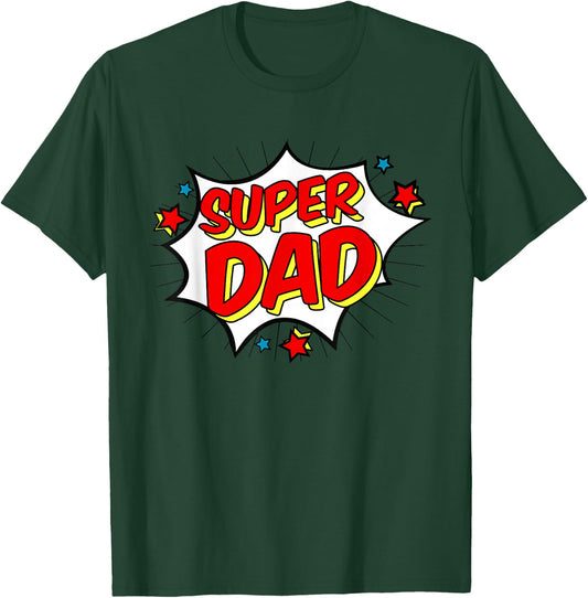 Superhero Super Dad Matching Family Hero Shirts T-Shirt - T-Shirt | Forest