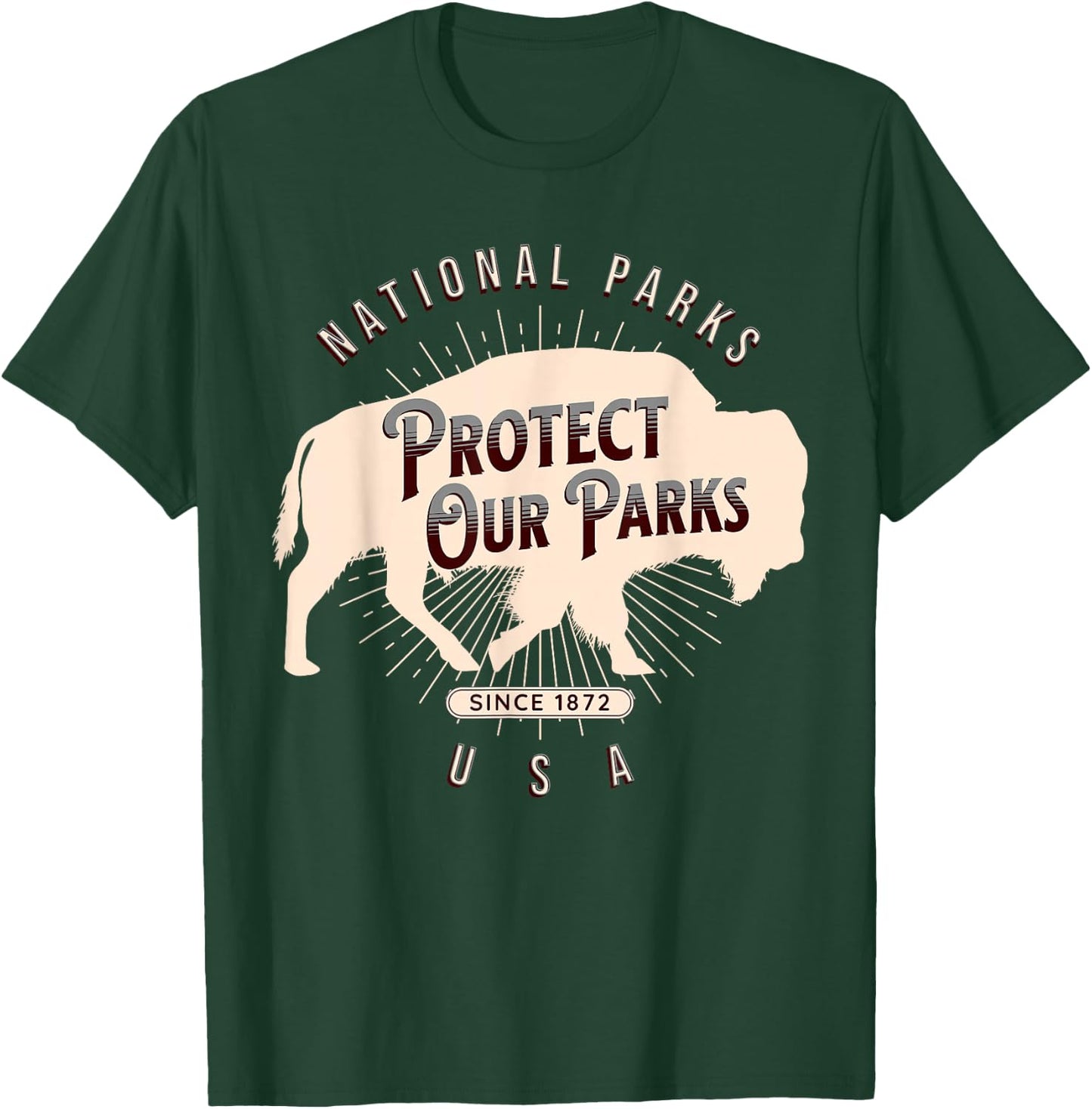 Protect Our Parks National Park America Hike Outdoors T-Shirt - T-Shirt | Forest