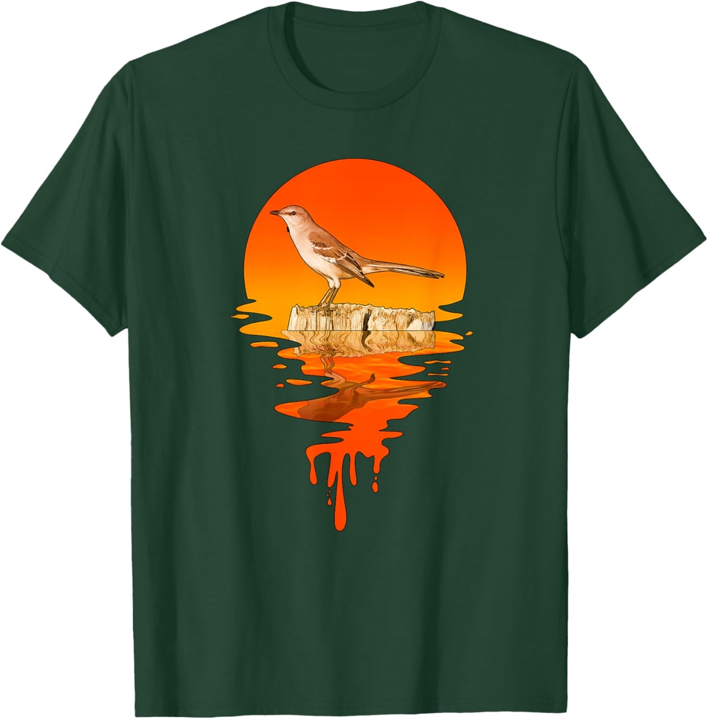 Vintage Retro Style Mockingbird T-Shirt - T-Shirt | Forest