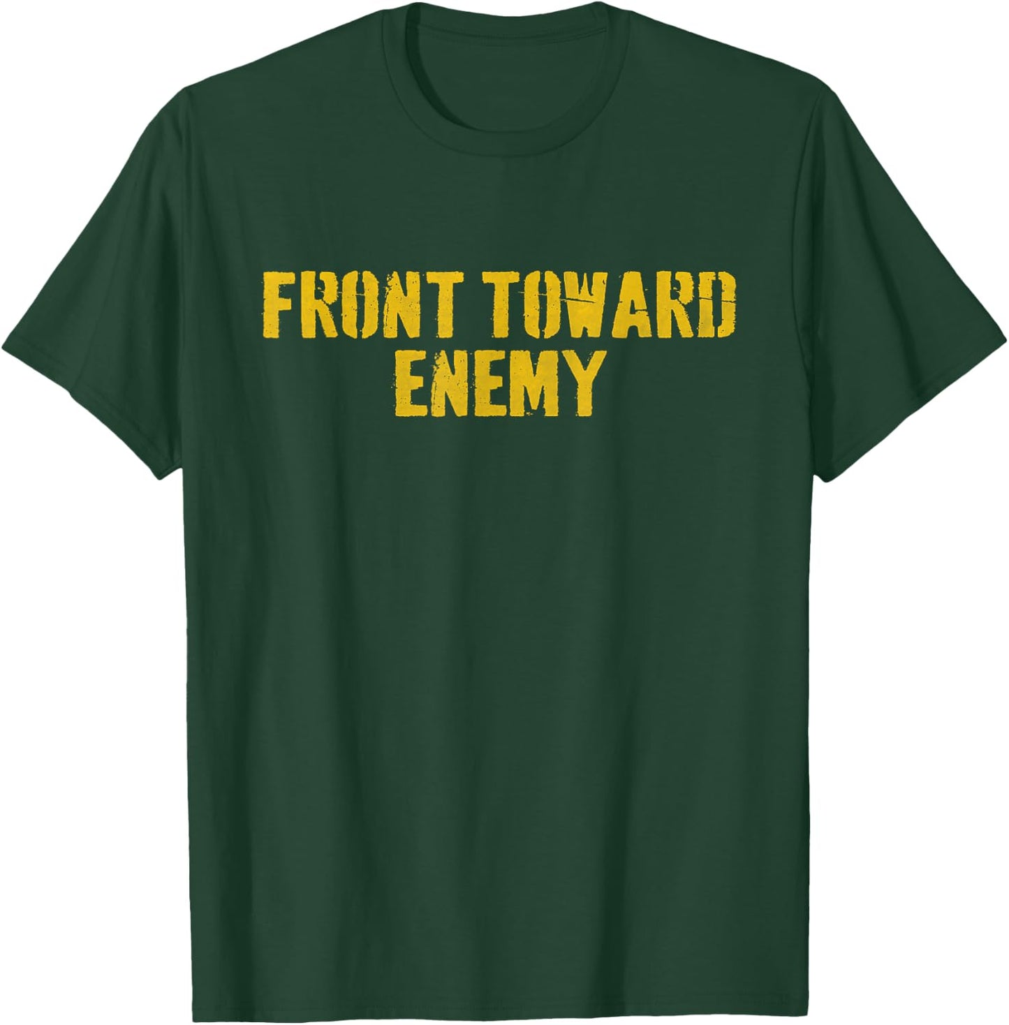 Front Toward Enemy America USA Military Flag Claymore Mine T-Shirt - T-Shirt | Forest