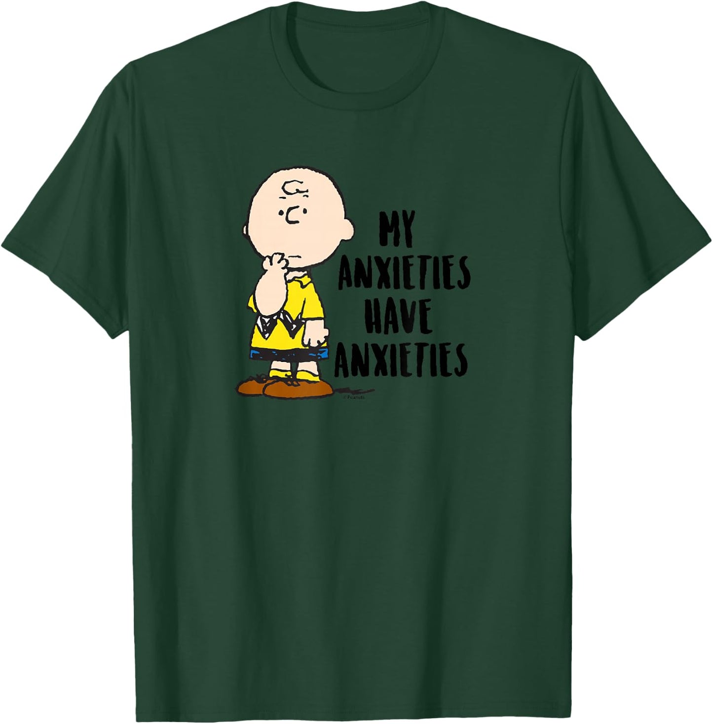 Peanuts - Charlie Brown My Anxieties Have Anxieties T-Shirt - T-Shirt | Forest