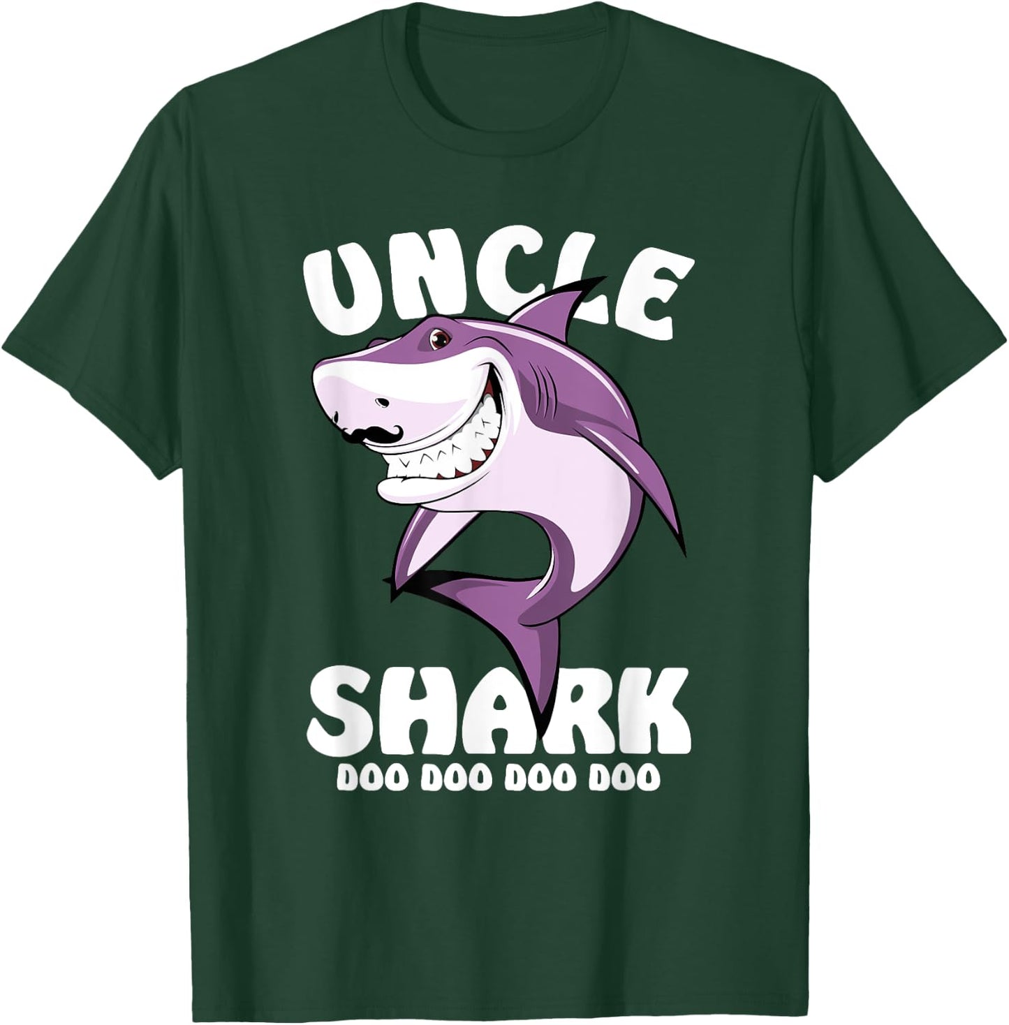 Uncle Shark Doo Doo Mommy Auntie Daddy Baby T-Shirt - T-Shirt | Forest