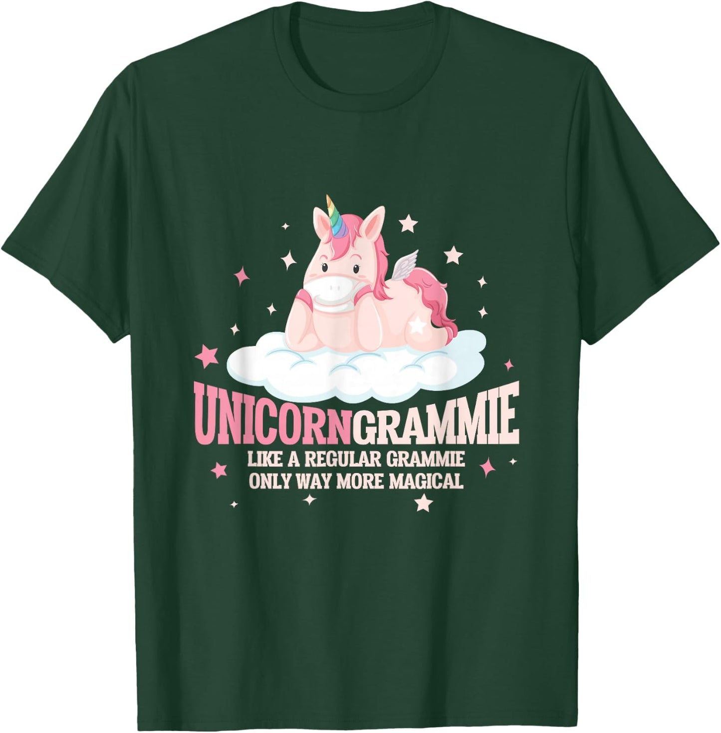 Unicorn Grammie Funny Grandmother Horse Lover T-Shirt - T-Shirt | Forest