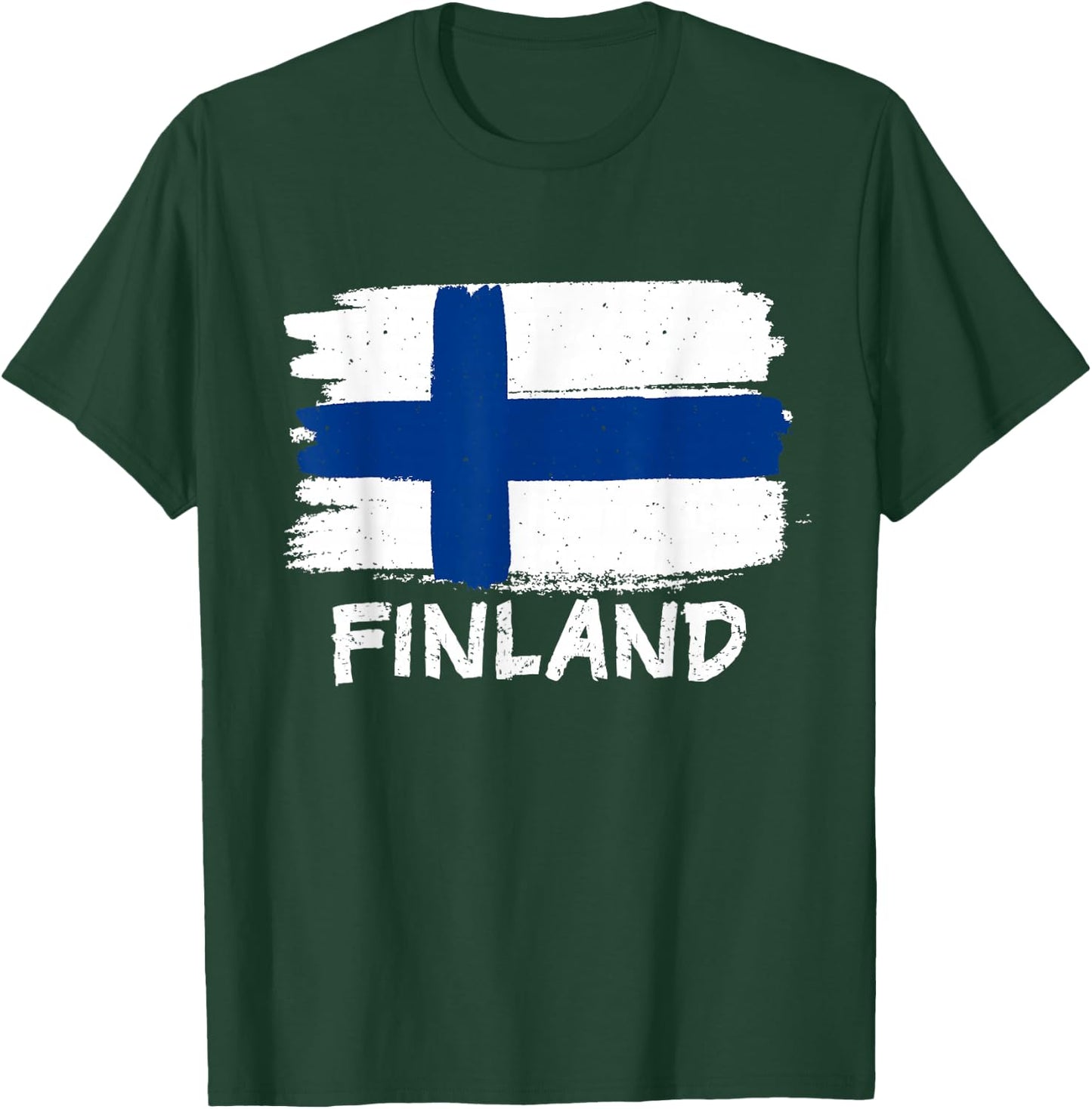 Finland Flag Kids Black Cotton Polyester T-Shirt - T-Shirt | Forest