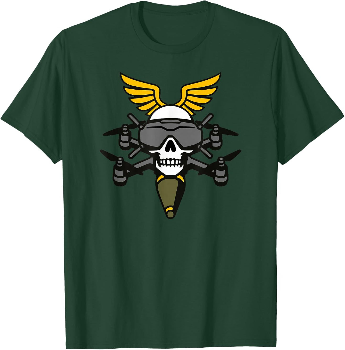 FPV Pilot Drone Unit T-Shirt - T-Shirt | Forest