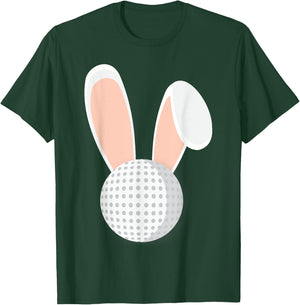 Easter Rabbit Bunny Golf Ball Golfer Funny Holiday T-Shirt - T-Shirt | Forest