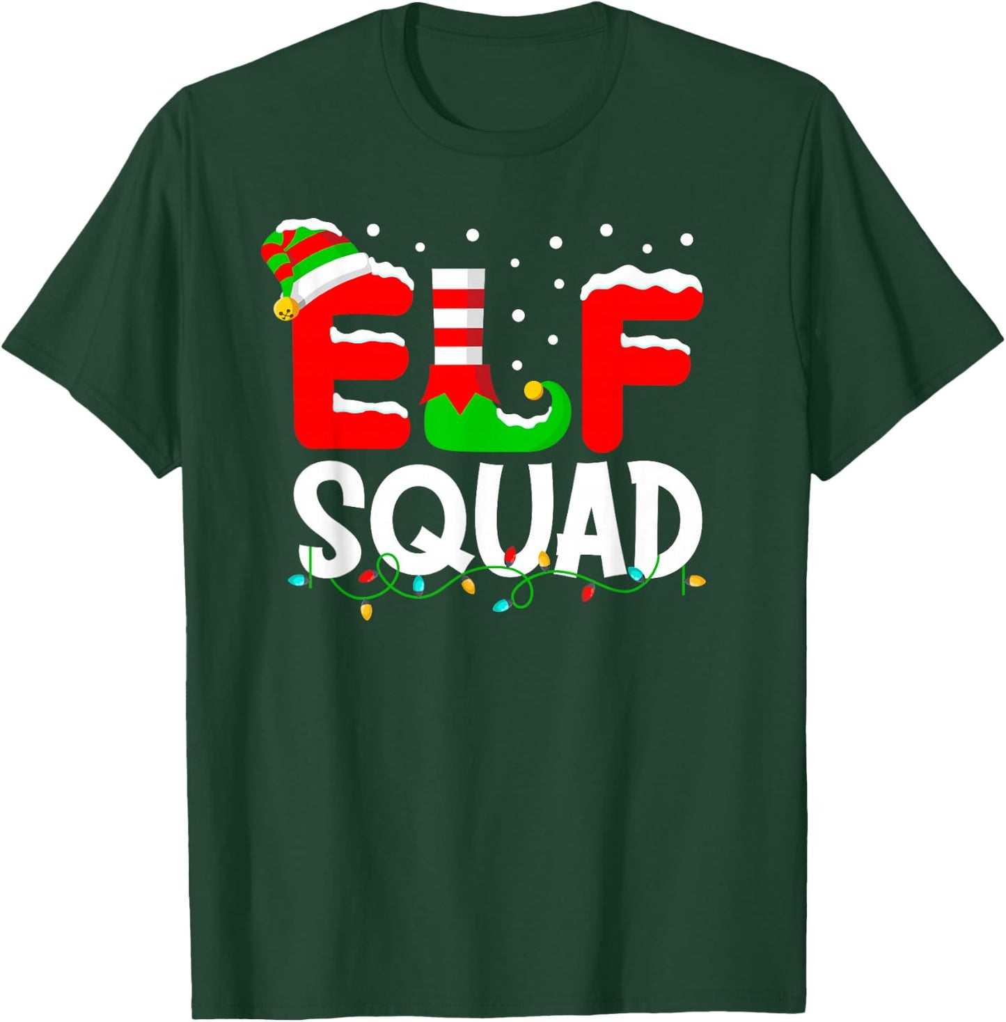Elf Squad Christmas Matching Family Toddler Boy Girl Funny T-Shirt - T-Shirt | Forest