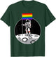 LGBT Gay Pride Rainbow Flag Astronaut Moon Landing T-Shirt - T-Shirt | Forest