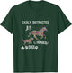Easily Distracted By Dogs And Horses Shirts for Girls T-Shirt - T-Shirt | Forest