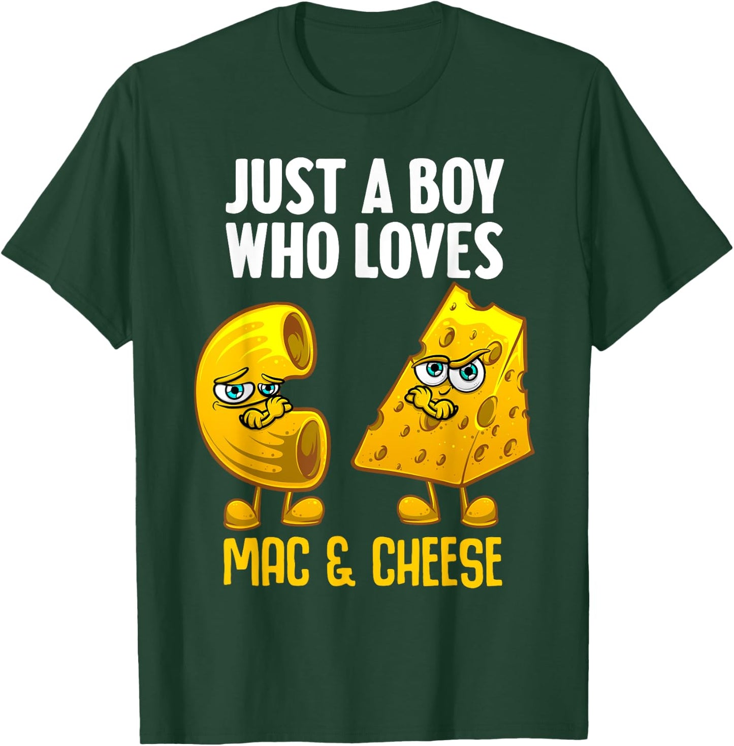 Funny Mac And Cheese Design For Boys Men Macaroni Cheese T-Shirt - T-Shirt | Forest