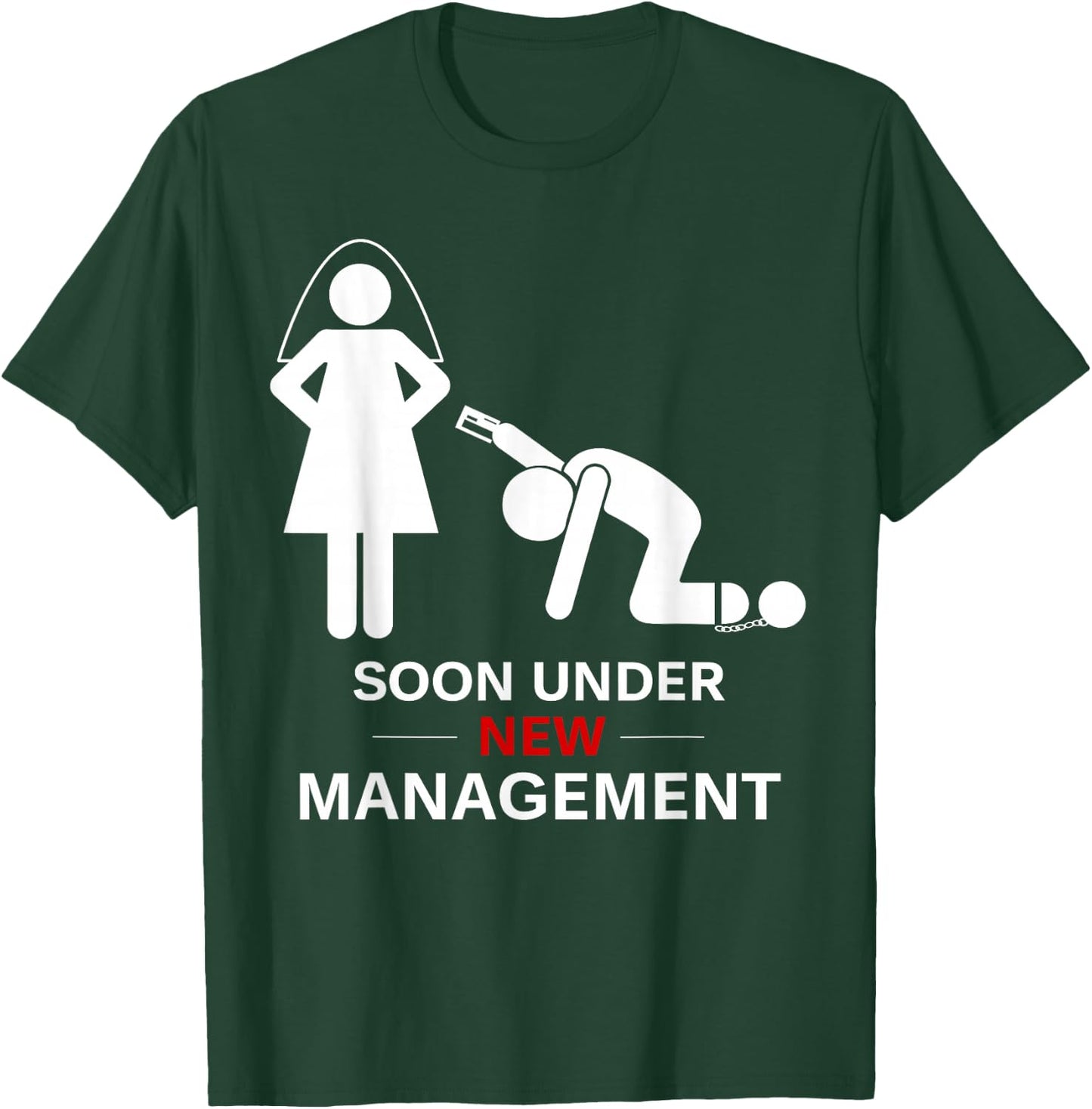 Groom Shirt, Stag Party, Under New Leadership T-Shirt - T-Shirt | Forest
