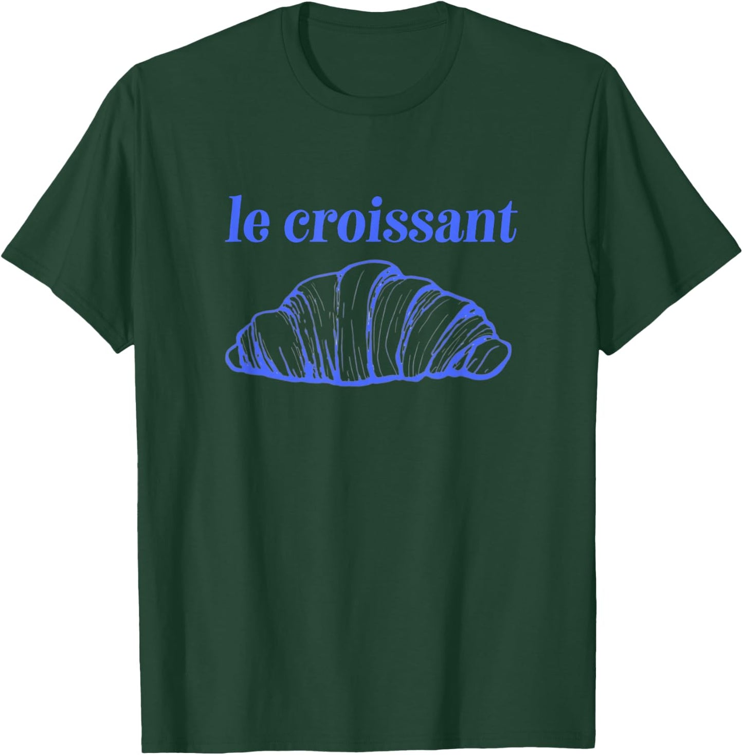 Le Croissant Funny French Bakery Design T-Shirt - T-Shirt | Forest