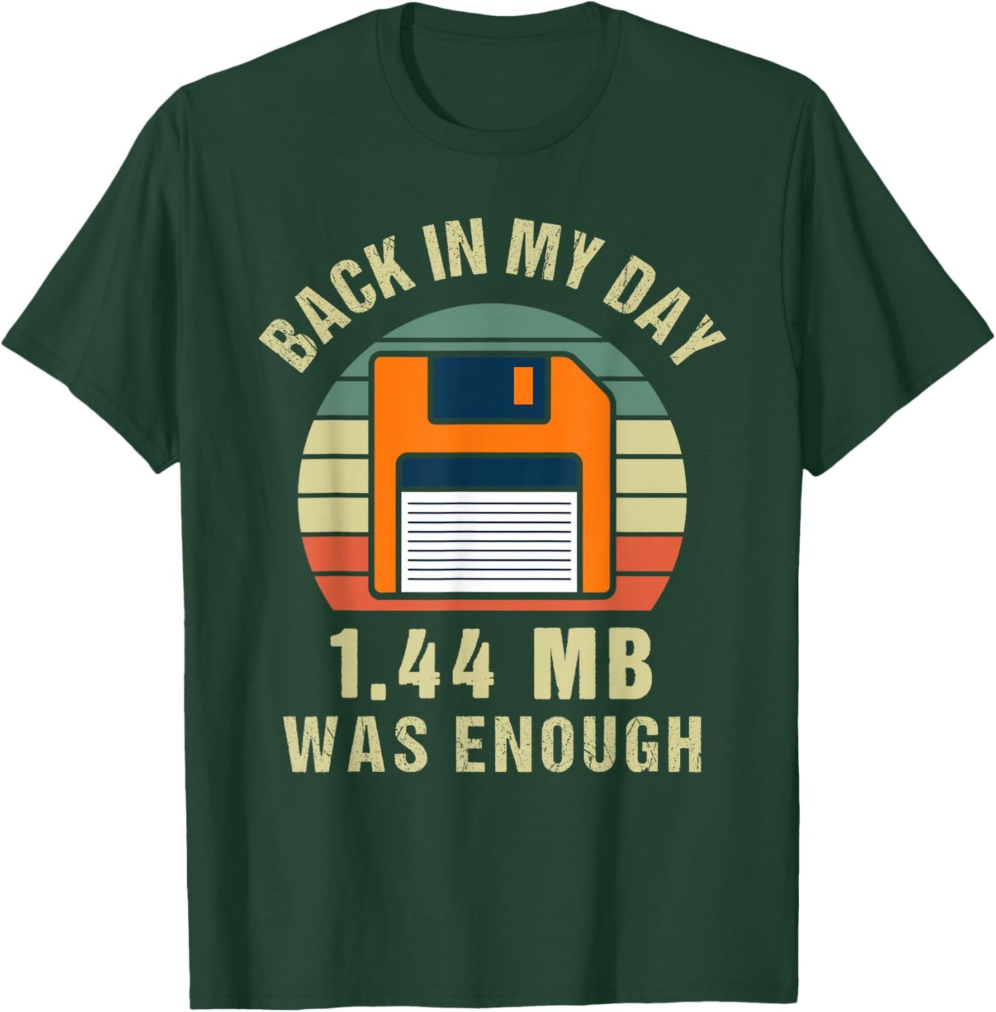 Floppy Disk Retro Vintage Design for Computer Scientist T-Shirt - T-Shirt | Forest