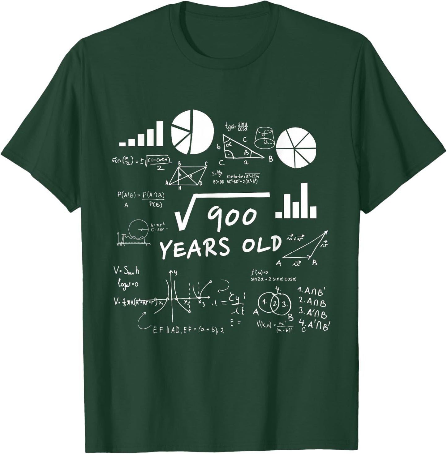 Square Root 30 Year Old Gift Funny Teacher 30th Birthday Men Women Kids T-Shirt - T-Shirt | Forest
