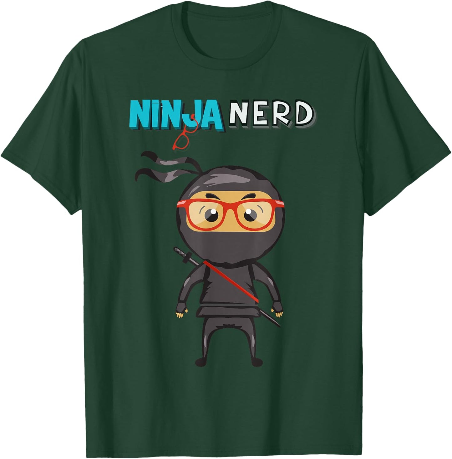 Ninja Nerd , Blue, S T-Shirt - T-Shirt | Forest