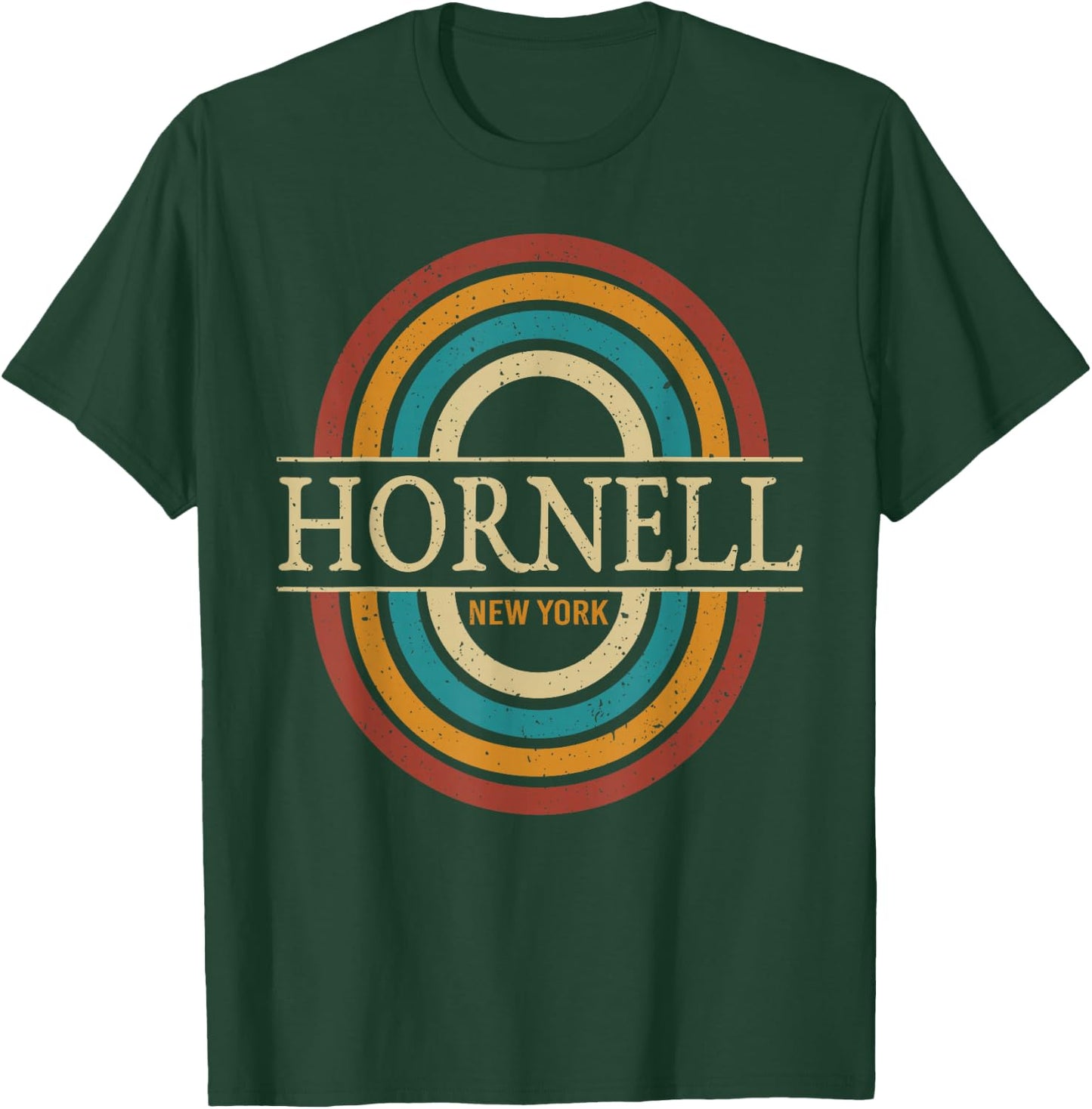 Vintage Retro Hornell NY New York Souvenir Men Women T-Shirt - T-Shirt | Forest