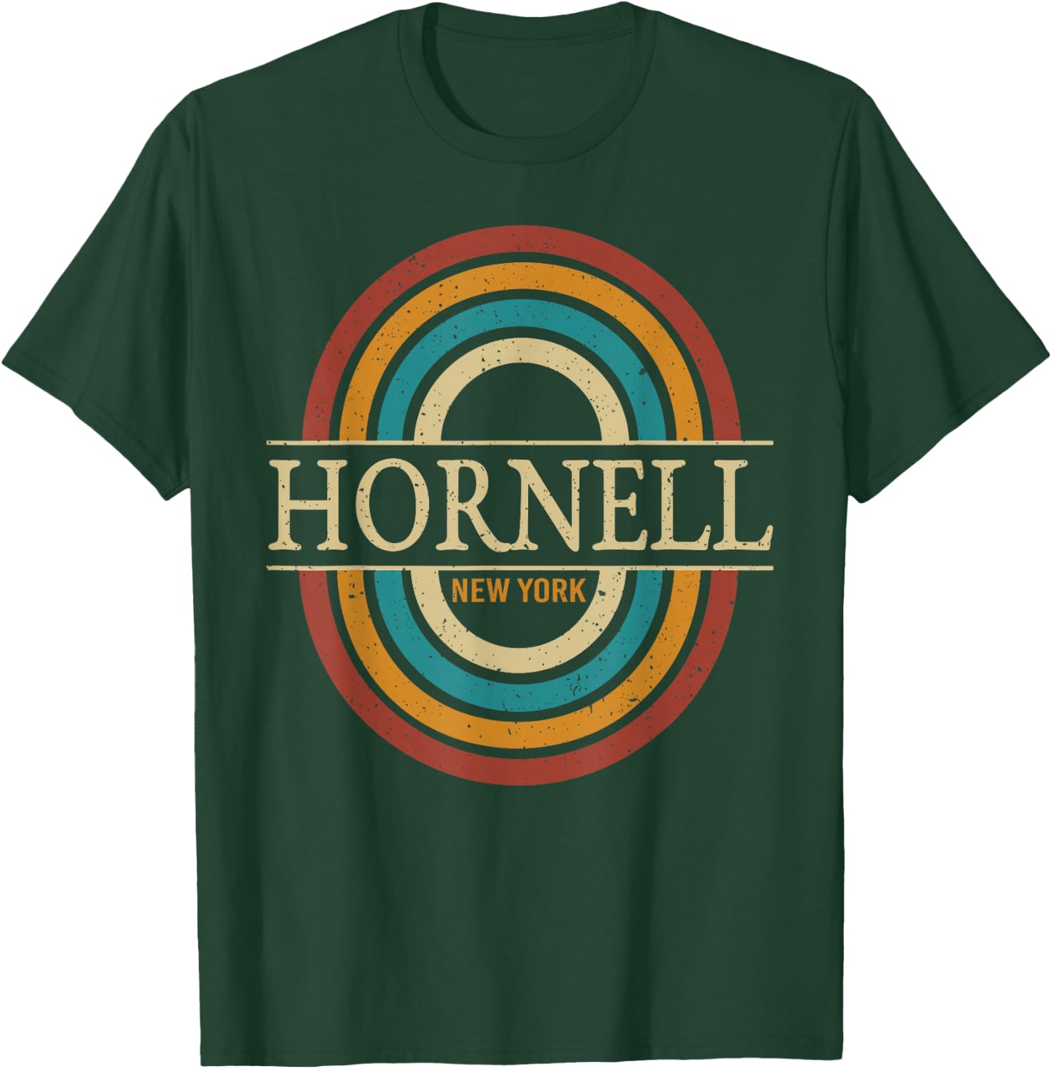 Vintage Retro Hornell NY New York Souvenir Men Women T-Shirt - T-Shirt | Forest