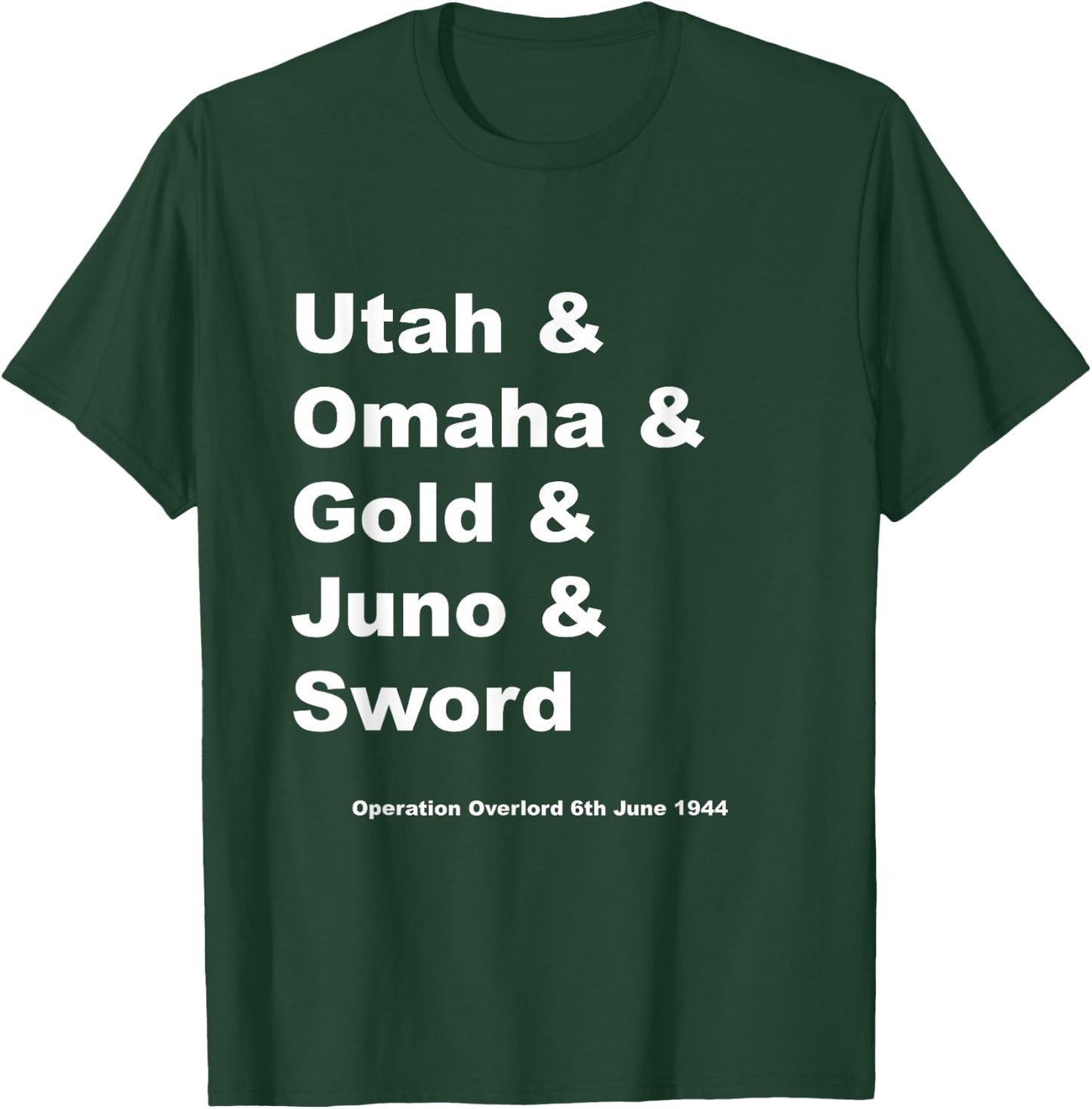 D-Day 75th Anniversary Shirt | Normandy D-Day Beaches T-Shirt - T-Shirt | Forest