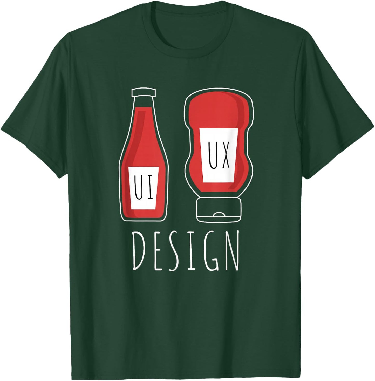 User Experience Graphic Designer UX UI Design T-Shirt - T-Shirt | Forest