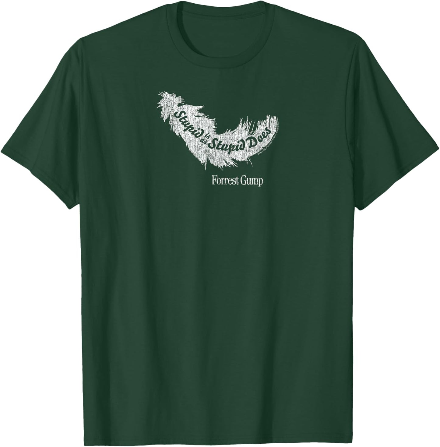 Forrest Gump Stupid is as Stupid Does Feather T-Shirt - T-Shirt | Forest