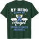 Cute My Hero Is Now My Angel Stomach Cancer Awareness Ribbon T-Shirt - T-Shirt | Forest