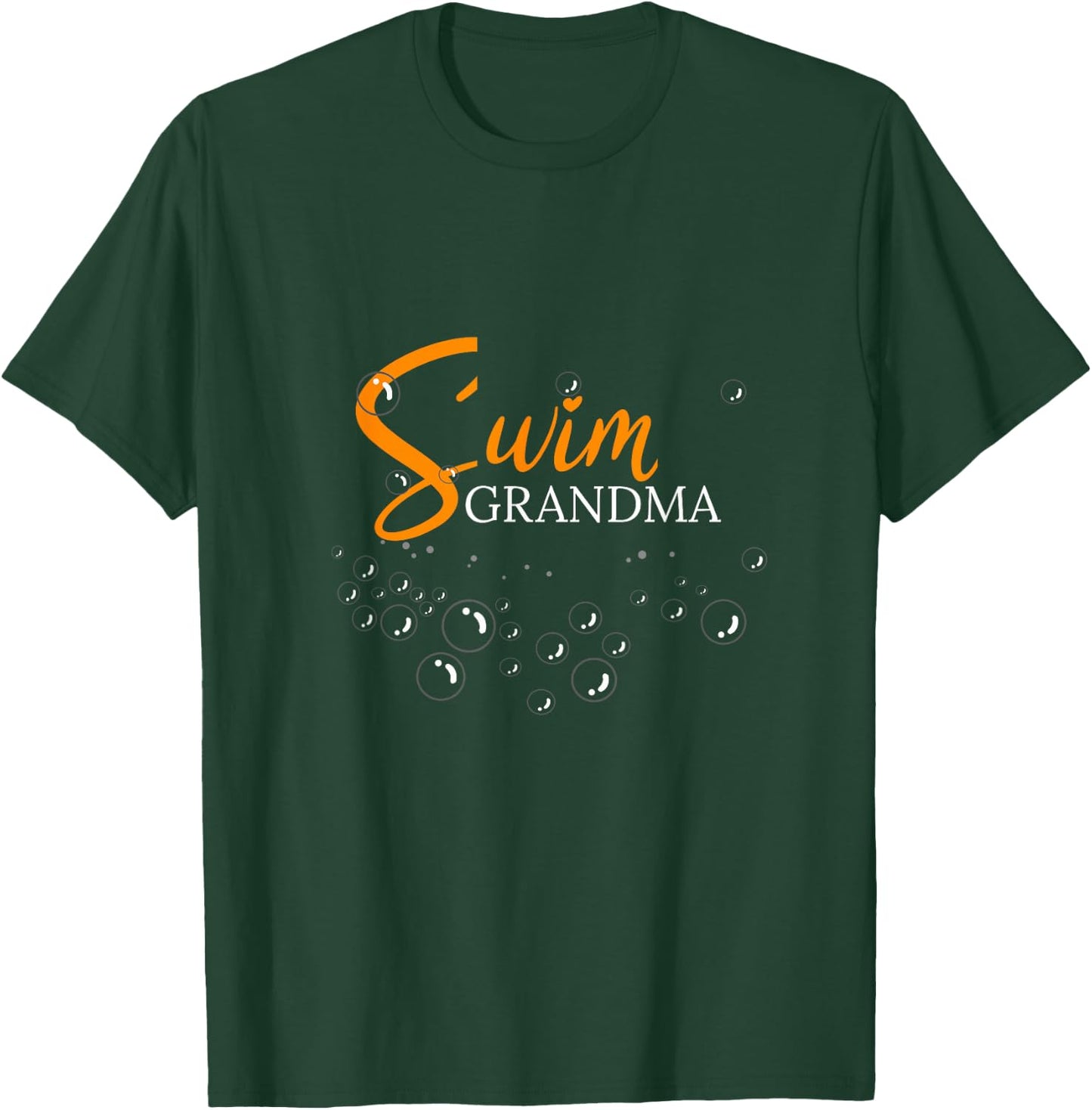 Swim Swimmer Love Funny Swimming Shirt Sport Grandma Gift T-Shirt - T-Shirt | Forest