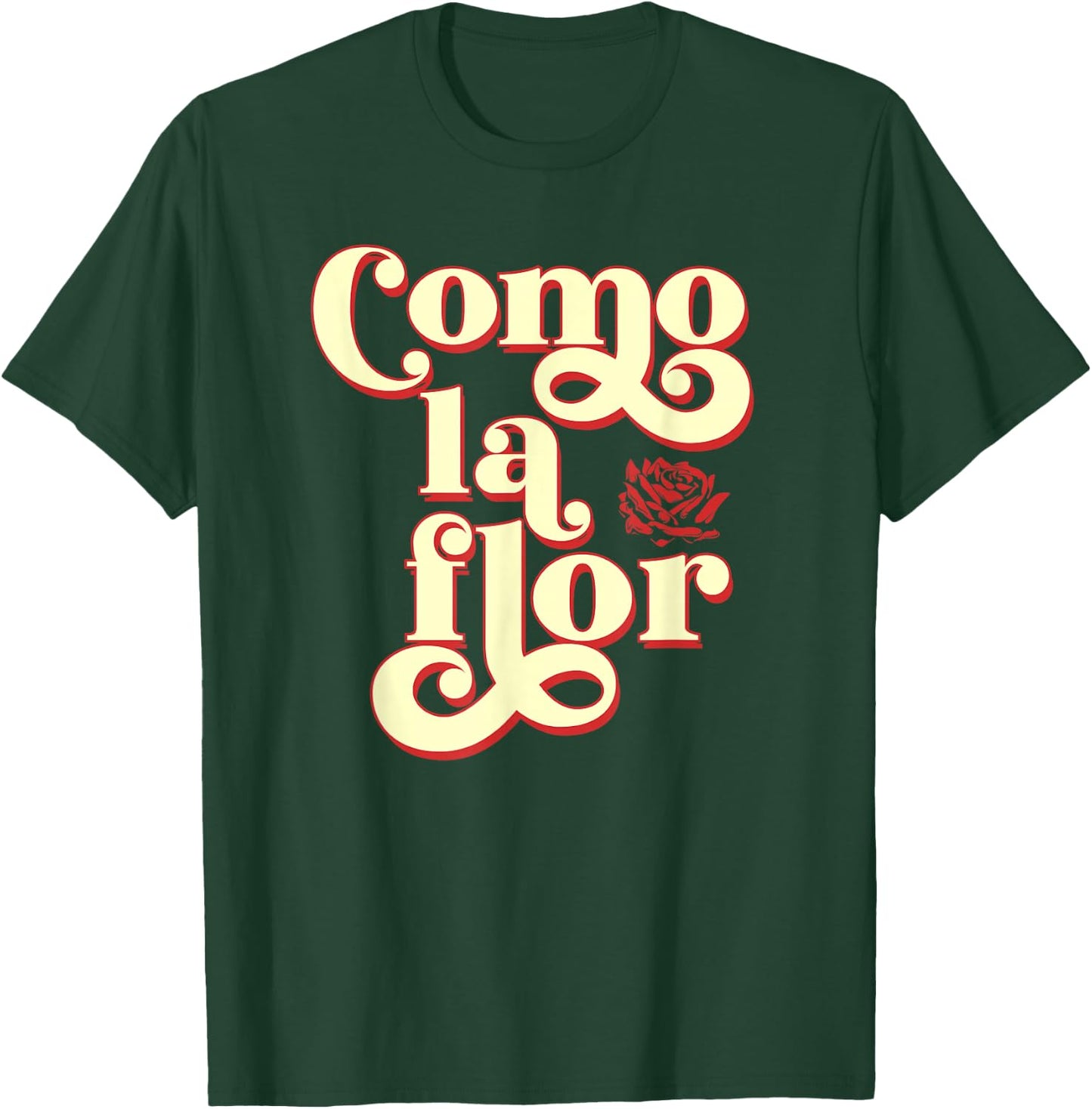 Cinco de Mayo Style Como La Flor Cumbia Black Modern Classic -Adults T-Shirt - T-Shirt | Forest